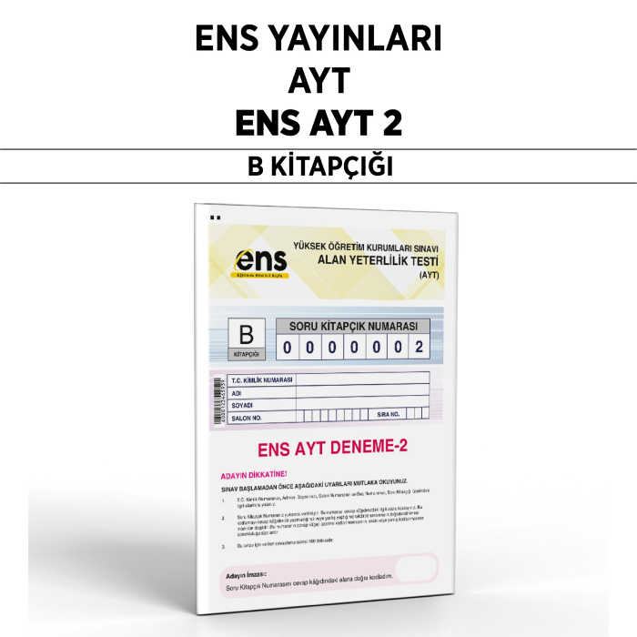 ENS YAYIN YKS AYT SNV 2-B - 25-26